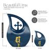 Candle Urn - Urn for Human Ashes Adult - Cremation Urns for Ashes for Women - Urn Keepsakes for Ashes - Human Remains Urn - Burial urns for cremated Remains (Size - 4inch, 1Pcs) view 2