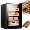 Electric Cigar Humidors,50L Cigar Humidor Cabinet,Electronic Cooler Humidor,with Cedar Wood Shelves Drawer, Intelligent Temperature Control Touch Display,CigarCabinet view 1