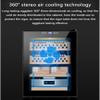 Electric Cigar Humidors,50L Cigar Humidor Cabinet,Electronic Cooler Humidor,with Cedar Wood Shelves Drawer, Intelligent Temperature Control Touch Display,CigarCabinet view 2