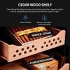 Electric Cigar Humidors,50L Cigar Humidor Cabinet,Electronic Cooler Humidor,with Cedar Wood Shelves Drawer, Intelligent Temperature Control Touch Display,CigarCabinet view 3