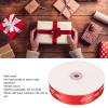 2.5cm Wide Satin Ribbon Roll, Red Wide Satin Ribbon Satin Ribbon Roll Red Ribbon Ribbon for Flower Bouquet for Wedding, Party Decoration view 3