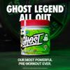 GHOST Legend All Out Pre-Workout Powder, Warheads Sour Green Apple - 20 Servings - Pre-Workout Supplement for Men & Women - Energy & Pumps - Caffeine, Citrulline, Beta Alanine, Betaine & NO3-T view 2