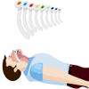 Endure Oropharyngeal Airway, Disposable Oral Airway Tube for First Aid, Box of 50 OPA (Red, #4-100 mm) view 4