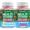 YUM-V'S Kids Multivitamin with Iron - Kids Chewable Multivitamin - Vitamins + Iron Supplement - Toddler Vitamins for 2 Year Old+, Kosher, Halal, Gluten Free 120 (Pack of 2 view 1