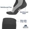 Compression Socks for Women and Men 20-30mmHg Plus Size - Extra Wide Calf Opaque Compression Stockings for Nursing, Lymphedema, Varicose Veins Circulation - Grey, 7X-Large - A601 view 2