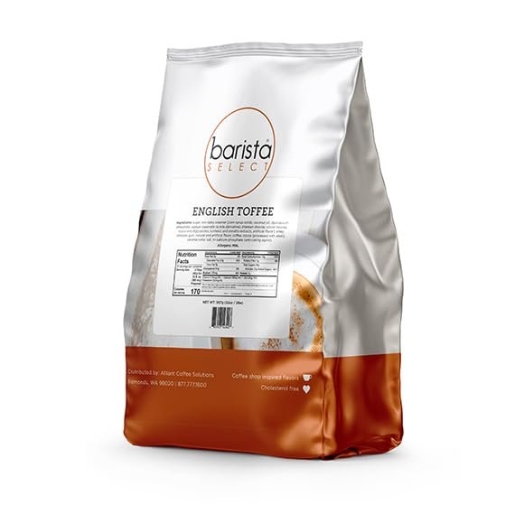 Barista Select Premium Cappuccino Mixes, 6/2lb Bags (1 Case, English Toffee)