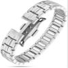 MagnetRX Magnetic Bracelets for Men - EllipseMAX 5X Strength 5,000 Gauss Magnets - Designed in USA & Patent Pending - Premium Titanium Mens Magnetic Bracelet & Adjustable Length (Silver) view 1
