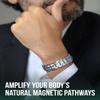 MagnetRX Magnetic Bracelets for Men - EllipseMAX 5X Strength 5,000 Gauss Magnets - Designed in USA & Patent Pending - Premium Titanium Mens Magnetic Bracelet & Adjustable Length (Silver) view 3