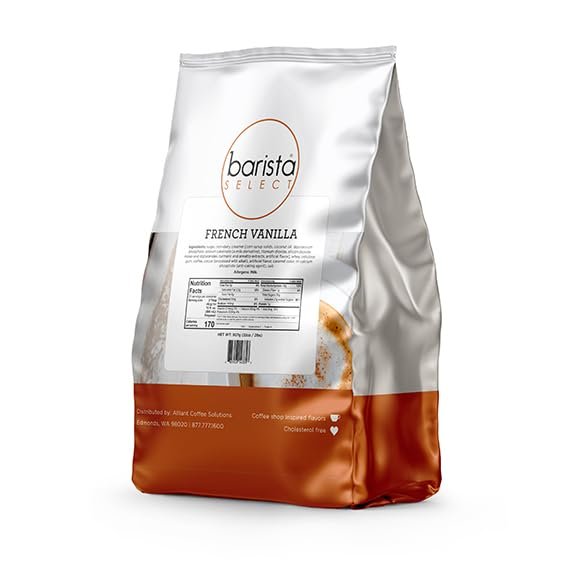 Barista Select Premium Cappuccino Mixes, 6/2lb Bags (1 Case, French Vanilla)