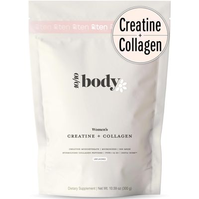 New - Creatine + Collagen for Women  Supports Lean Muscle Growth & Development, Booty Gain, Energy & Recovery  5g Creatine Monohydrate Plus 5000mg Collagen Peptides Combo  Unflavored, 30 Servings