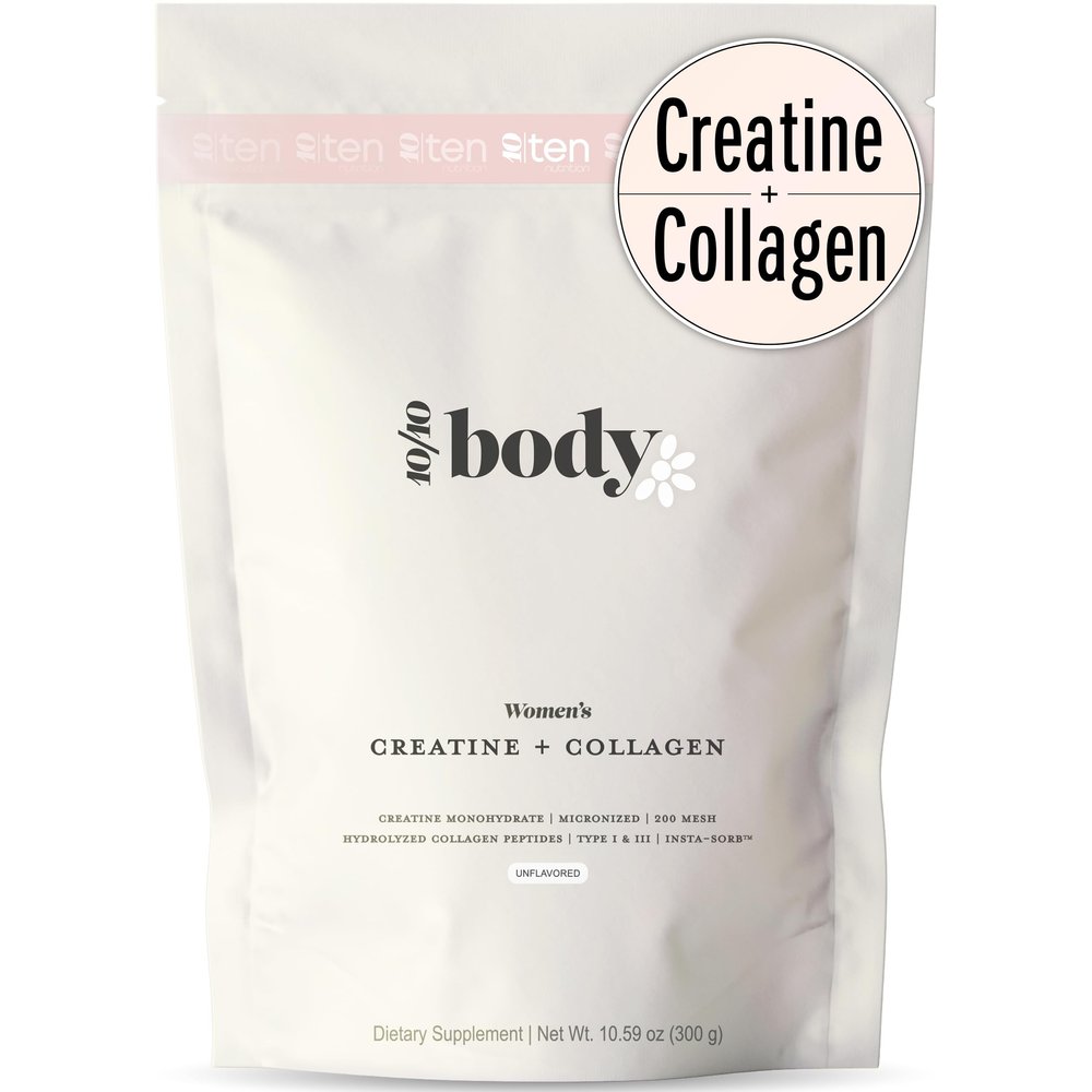 New - Creatine + Collagen for Women  Supports Lean Muscle Growth & Development, Booty Gain, Energy & Recovery  5g Creatine Monohydrate Plus 5000mg Collagen Peptides Combo  Unflavored, 30 Servings
