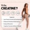 New - Creatine + Collagen for Women  Supports Lean Muscle Growth & Development, Booty Gain, Energy & Recovery  5g Creatine Monohydrate Plus 5000mg Collagen Peptides Combo  Unflavored, 30 Servings view 4