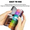 Weekly Pill Organizer 2 Time a DayPill Dispensers Pill Box 7 Day with One-Side Large Opening Design for Easy Filling 2 Times a Day AM/PM Pill Case, for Vitamins/Fish Oils (Black Color) view 3