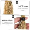 Abaodam 2pcs Broom Hanging Ornaments Decorative Halloween Crafts Charms Lightweight Retro Style Broom Pendants for Halloween view 3