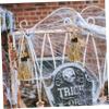 Abaodam 2pcs Broom Hanging Ornaments Decorative Halloween Crafts Charms Lightweight Retro Style Broom Pendants for Halloween view 4