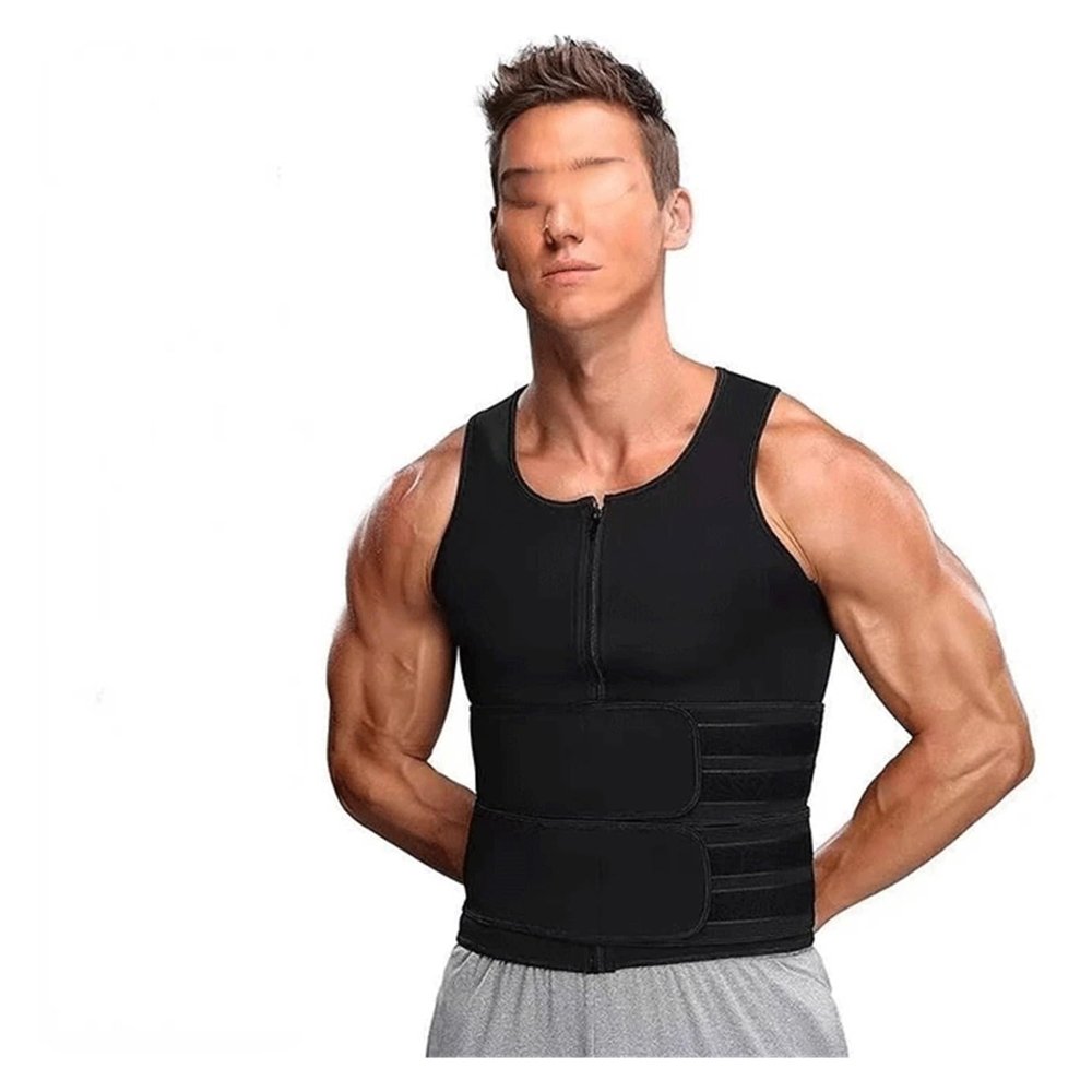 ZUIAI Men Back Waist Posture Corrector Adjustable Adult Correction Belt Waist Trainer Shoulder Lumbar Brace Spine Support Belt Vest(2XL)