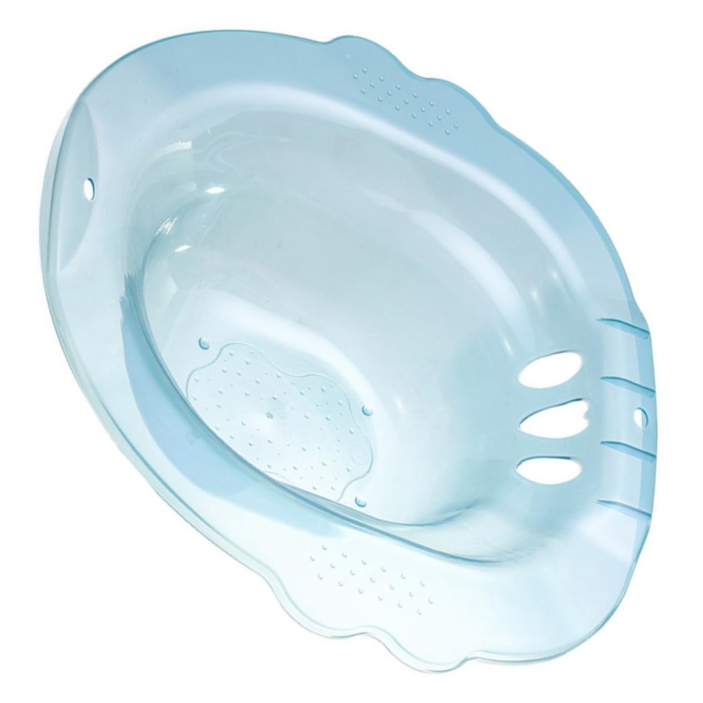 KOMBIUDA Sitz Bath for Hemorrhoids Relief Hemorrhoidal Treatment Bath Tub Honey Pot Postpartum Care Plastic