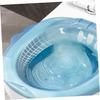KOMBIUDA Sitz Bath for Hemorrhoids Relief Hemorrhoidal Treatment Bath Tub Honey Pot Postpartum Care Plastic view 4