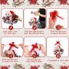 Nuogo 12 Pack Christmas Basket for Gifts Empty 9.8 x 6.5 Inch Bulk Gift Baskets Empty to Fill Cardboard Trays with Basket Bags, Pull Bows for Christmas Holiday Birthday Party Gifts (Floral Style) view 3
