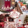 Nuogo 12 Pack Christmas Basket for Gifts Empty 9.8 x 6.5 Inch Bulk Gift Baskets Empty to Fill Cardboard Trays with Basket Bags, Pull Bows for Christmas Holiday Birthday Party Gifts (Floral Style) view 4