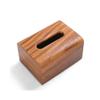 Tissue Box Holder Multifunctional Rectangular Dispenser Wooden Napkin for Office Home Car Napkin Holder(Small) view 1