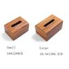 Tissue Box Holder Multifunctional Rectangular Dispenser Wooden Napkin for Office Home Car Napkin Holder(Small) view 2