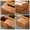 Tissue Box Holder Multifunctional Rectangular Dispenser Wooden Napkin for Office Home Car Napkin Holder(Small) view 3