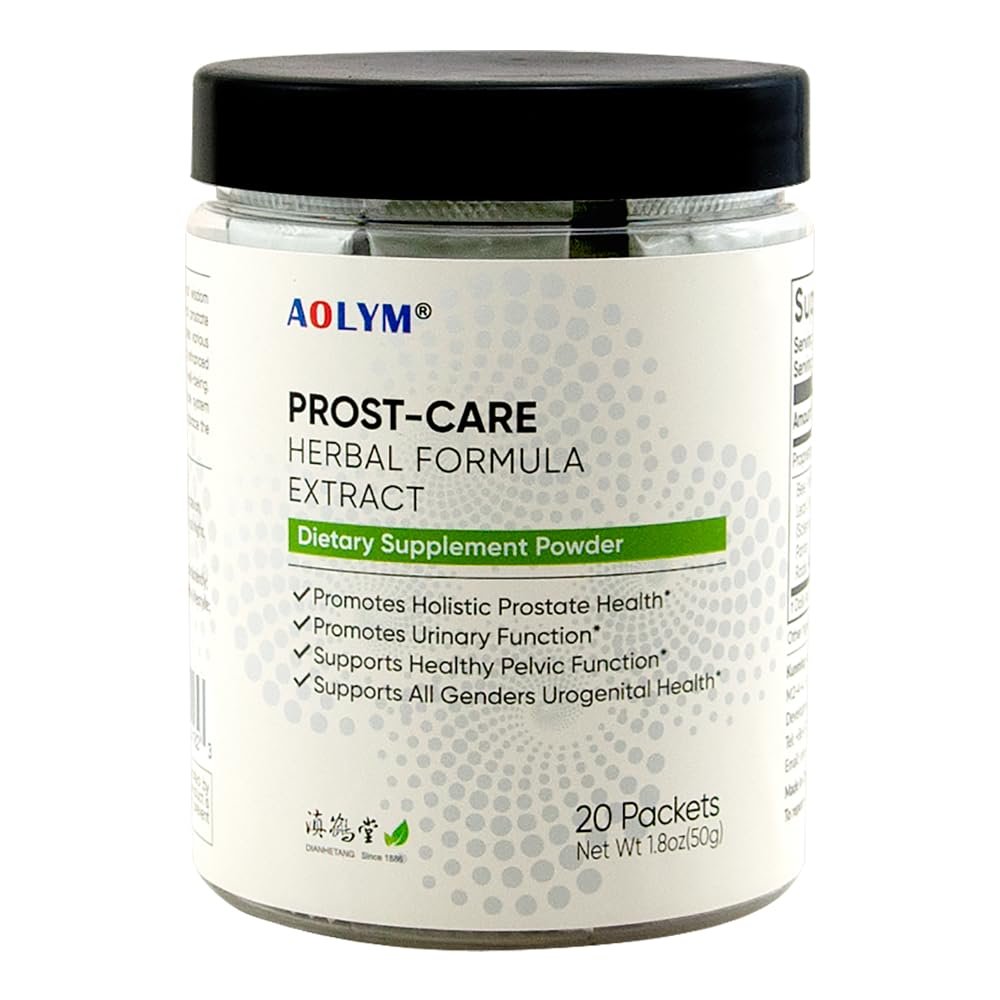 AOLYM Prost-Care Prostate Supplements for Men Health with Multi Target Natural Herbal Formula, Support Healthy Urinary Flow Pelvic Wellness, Promote Sleep Health, not Saw Palmetto (Pack of 1)