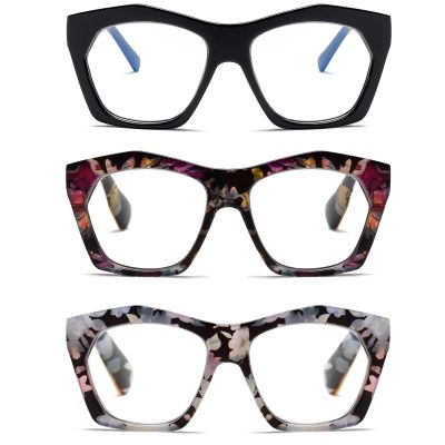 Viseng 3 Pack Oversized Frame Design Women's Reading Glasses, Blue Light Blocking Computer Reader +2.25
