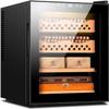 Electric Cigar Cabinet- Cigar Humidors 50L with Humidity Adjustment Function Constant Temperature Cigar Cabinet Dual-core Refrigeration can Hold up to 300 Cigars view 1