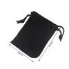 Ulifestar Small Velvet Gift Bags with Drawstring, Soft Velvet Gift Bags,Velvet Double Drawstring Cloth Bags for Jewelry Bracelet,Headphone,Bead,Gift,Candy,Gadgets (Black, 5 * 7cm/1.97 * 2.76") view 2