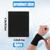2 Pairs Wrist Compression Sleeve, Nylon Wristbands Brace for Support Wrist, Soft Elastic Sport Support Wraps for Wrist Protect, Carpal Tunnel Wraps Protector for Basketball Volleyball Golf Playing view 2