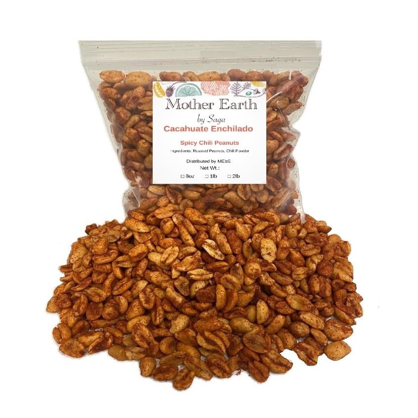 Cacahuate Enchilado- Roasted peanuts with Chili Powder - Authentic Mexican Style (16 oz)