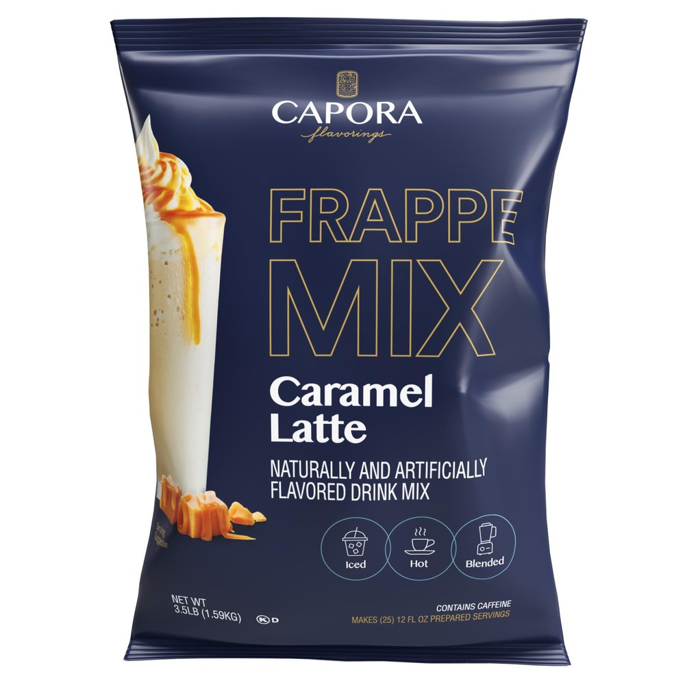 Capora 3.5 lb. Caramel Latte Frappe Mix