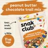 Snak Club Peanut Butter Chocolate Trail Mix with Peanuts, Peanut Butter M&MS, Toffee Peanuts, and Pretzels, 11 oz Resealable Bags, 3 Pack view 2