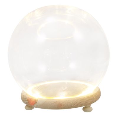 HOOTNEE Bohemian Decor Glass Cover Ornaments Garden Cloche Dome Preserved Flower Glass Cover