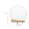 HOOTNEE Bohemian Decor Glass Cover Ornaments Garden Cloche Dome Preserved Flower Glass Cover view 2
