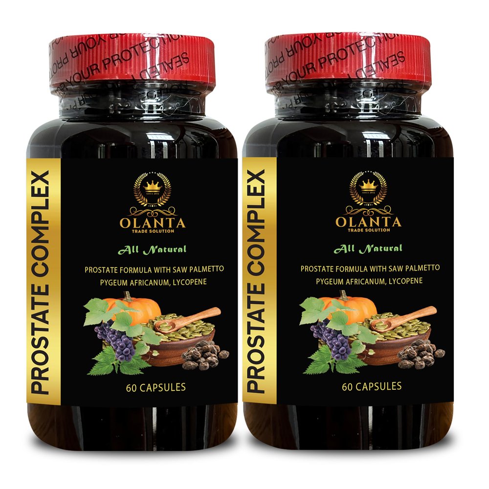 OLANTA TRADE SOLUTION Prostate Supplements for Men - Nutritional Support for Prostate, Urinary and Prostate Health, Prostate Healthy Vitamins, Nettle Extract Prostate - 2 Bottles 120 Capsules
