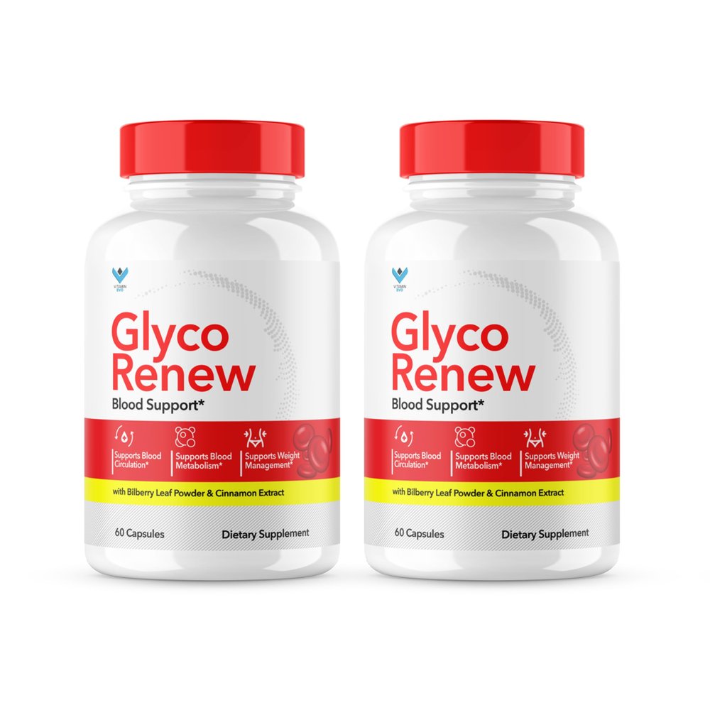 (2 Pack) Glyco Renew Blood Support Supplement - Glyco Renew Pills Original Formula Glycogen Clean Advanced Extra Strength, Glycol Renewal Capsules Renewed Natural Ingredients (120 Capsules)