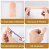 Mxxipp 10pcs Gel Finger Cots, Soft Flexible Finger Cap Covers, Thumb Support Protector for Hands Cracking, Eczema Skin, Trigger Finger Arthritis Pain Relief view 4