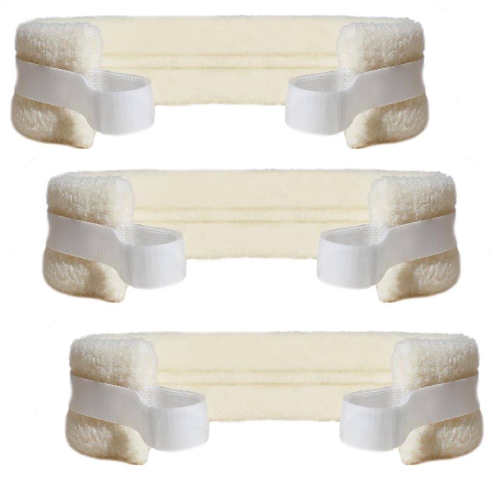 3 Piece Tracheostomy Tube Holder Adjustable Tracheotomy Intubation Securement Tape Tracheotomy Securemen,Reusable Tracheotomy Tie for Post Neck Surgery (Rice-White)