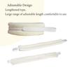3 Piece Tracheostomy Tube Holder Adjustable Tracheotomy Intubation Securement Tape Tracheotomy Securemen,Reusable Tracheotomy Tie for Post Neck Surgery (Rice-White) view 2