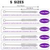 GEDRACKPMYN Tracheostomy Cleaning Brushes, 5pcs Bendable Trach Tube Brush, Tube Cleaner with Stainless Steel Handle & Nylon Bristles,12mm view 2