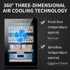 50L Cigar Humidor Cabinet,Electric Cigar Humidors,Electronic Cooler Humidor,with Cedar Wood Shelves Drawer, Smart Temperature Control Touch Display,for 200-300 Cigars,Black-B view 3