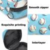Baseball Ball Background Sanitary Napkin Storage Bag, Portable Menstrual Pad Bag for Teen Girls Tampons Sanitary Pads for Women Ladies view 3