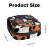 Cute Vector Set with Halloween Illustrations 2_120 Sanitary Napkin Storage Bag, Portable Menstrual Pad Bag for Teen Girls Tampons Sanitary Pads for Women Ladies view 2