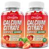 2 Pack Calcium Citrate Gummies, Sugar Free Calcium Citrate 1000mg for Muscle Healthy, Absorption Calcium Supplements for Adults & Kids, Strawberry, 120 Count view 1