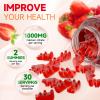 2 Pack Calcium Citrate Gummies, Sugar Free Calcium Citrate 1000mg for Muscle Healthy, Absorption Calcium Supplements for Adults & Kids, Strawberry, 120 Count view 4