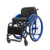 WheelchairLightweightSelf PropelledFoldablePortableAll Terrainfor Physically Impaired, Handicapped and Elderly(Blue,Seat Width 38cm) view 1