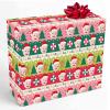 Customized Gift Wrapping Paper Roll with Photo, Custom Face Merry Christmas and Happy New Year Gift Wrapping Paper Roll with Printed Face for Mom Dad Grandma Grandpa Birthday Wedding 2 Rolls view 1
